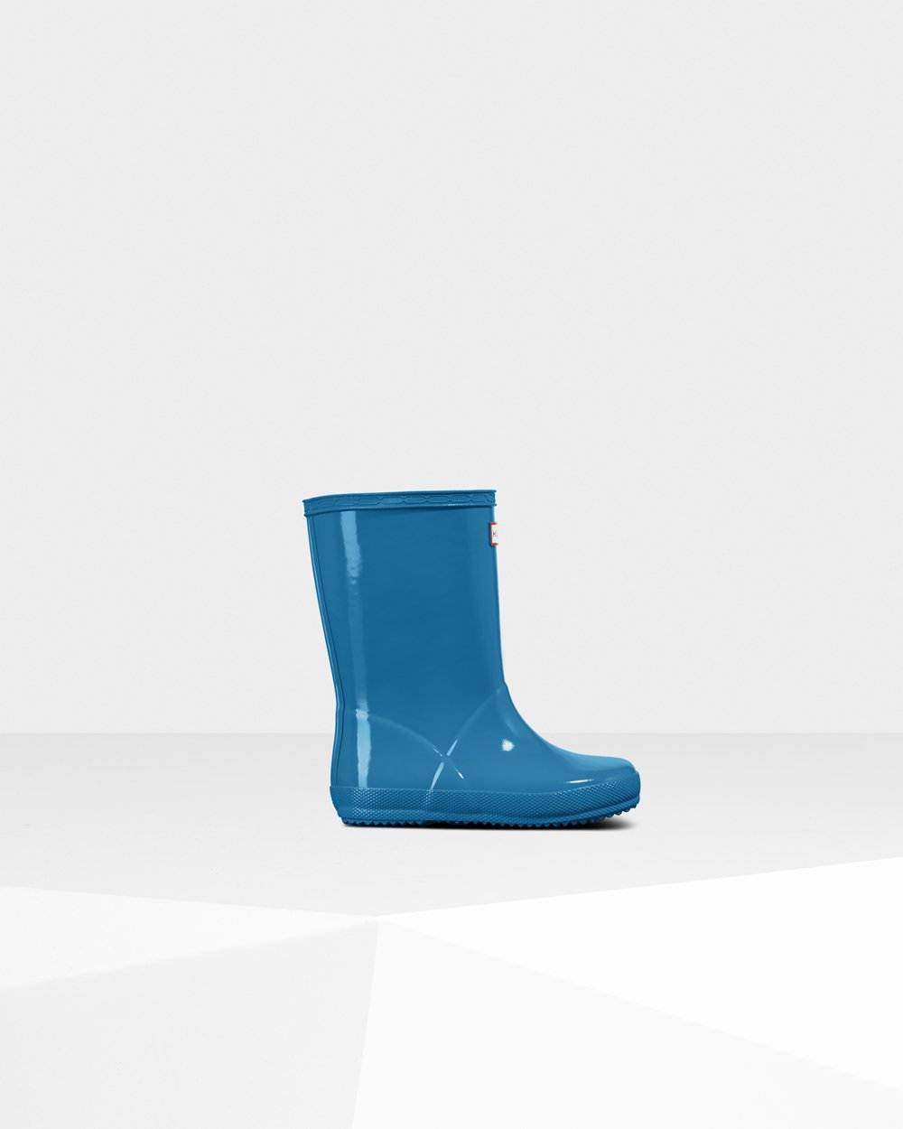 Hunter Niños Original First Classic Gloss - Botas de Lluvia Azules - 560-WUHXZV